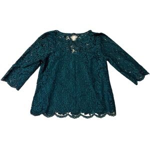Banana Republic Green Lace Top